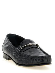 Tom Ford Black Calfskin Slip-On Loafers