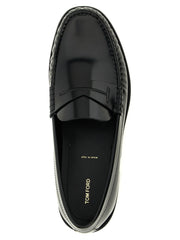 Tom Ford Black Calfskin Slip-On Loafers - EU 42 | US 9