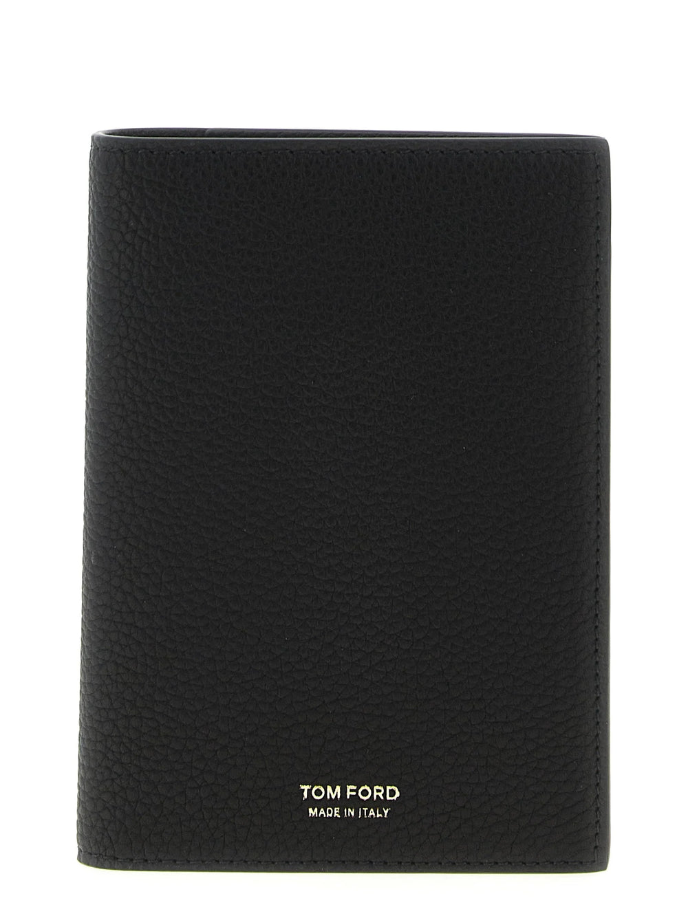 Cartera negra de piel de becerro Tom Ford