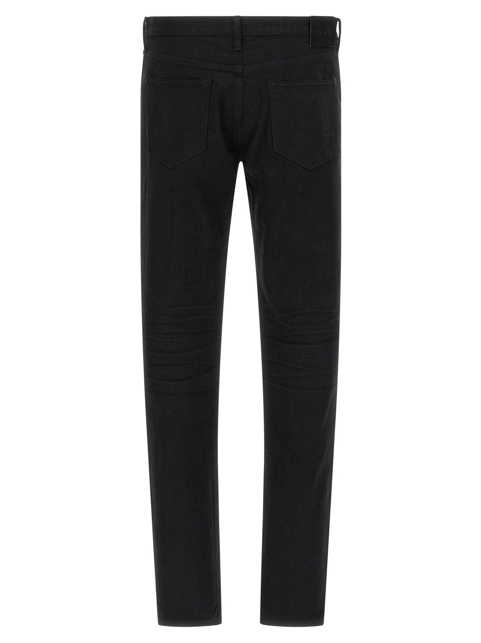 Tom Ford Black Cotton Straight-Leg Jeans