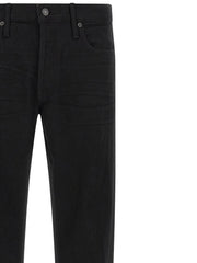 Tom Ford Black Cotton Straight-Leg Jeans
