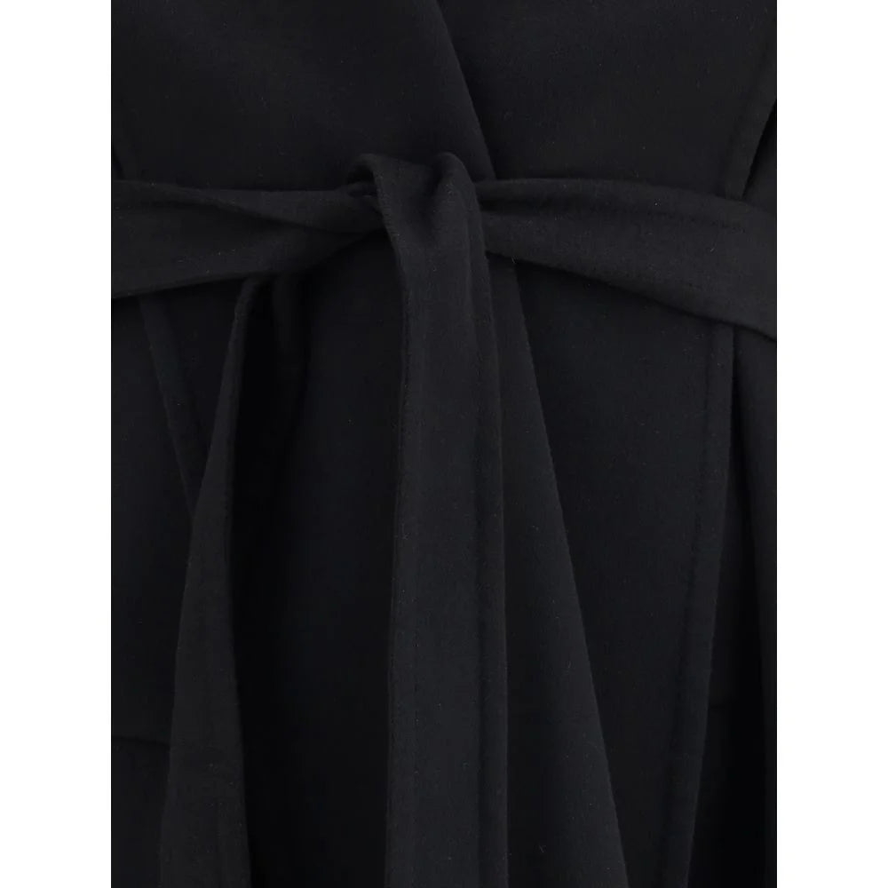 Tom Ford Black Fleece Wool Coat