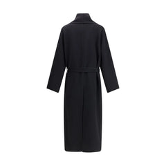 Tom Ford Black Fleece Wool Coat