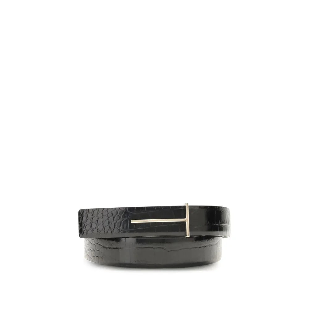 Tom Ford Black Goatskin Regular Belt