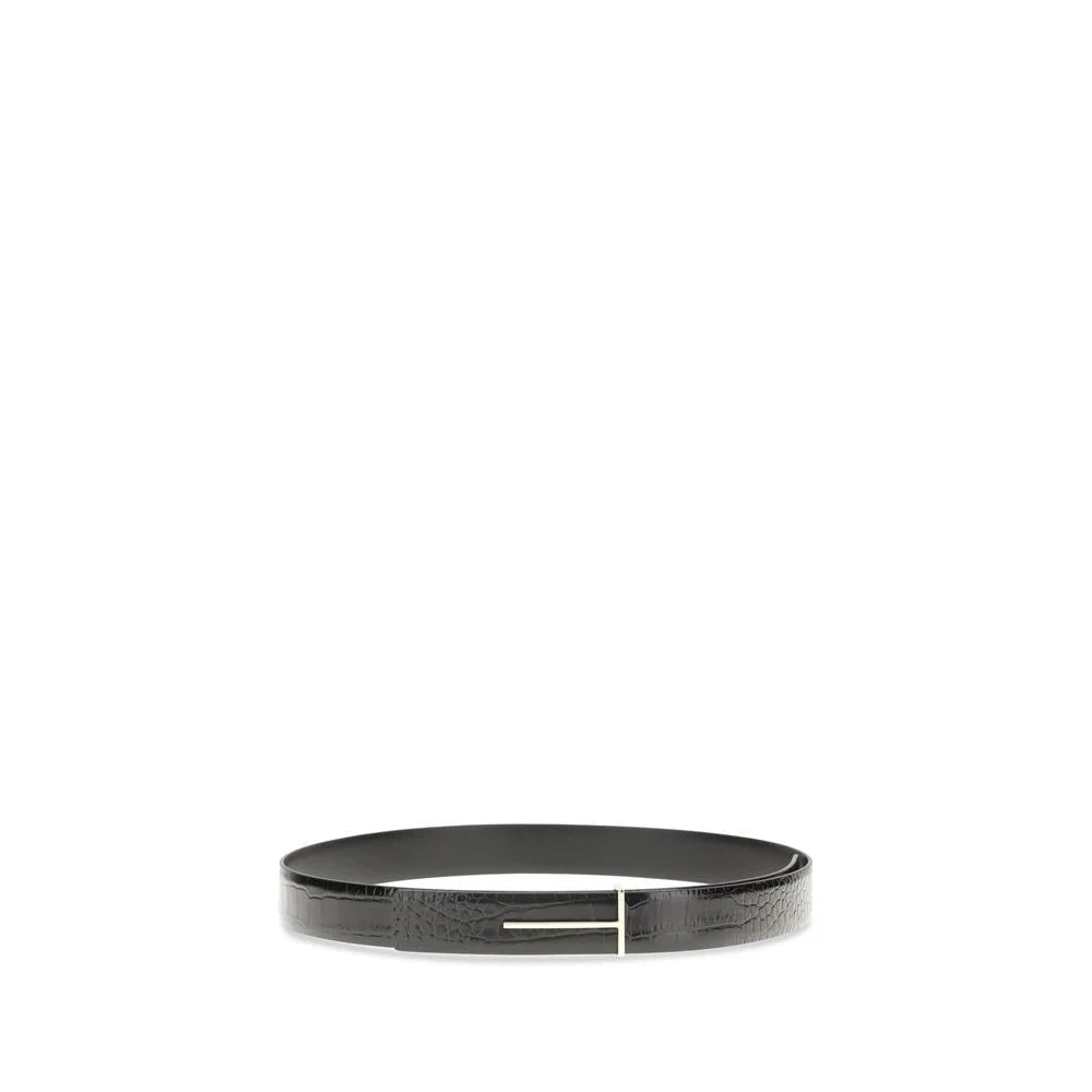 Tom Ford Black Goatskin Regular Belt