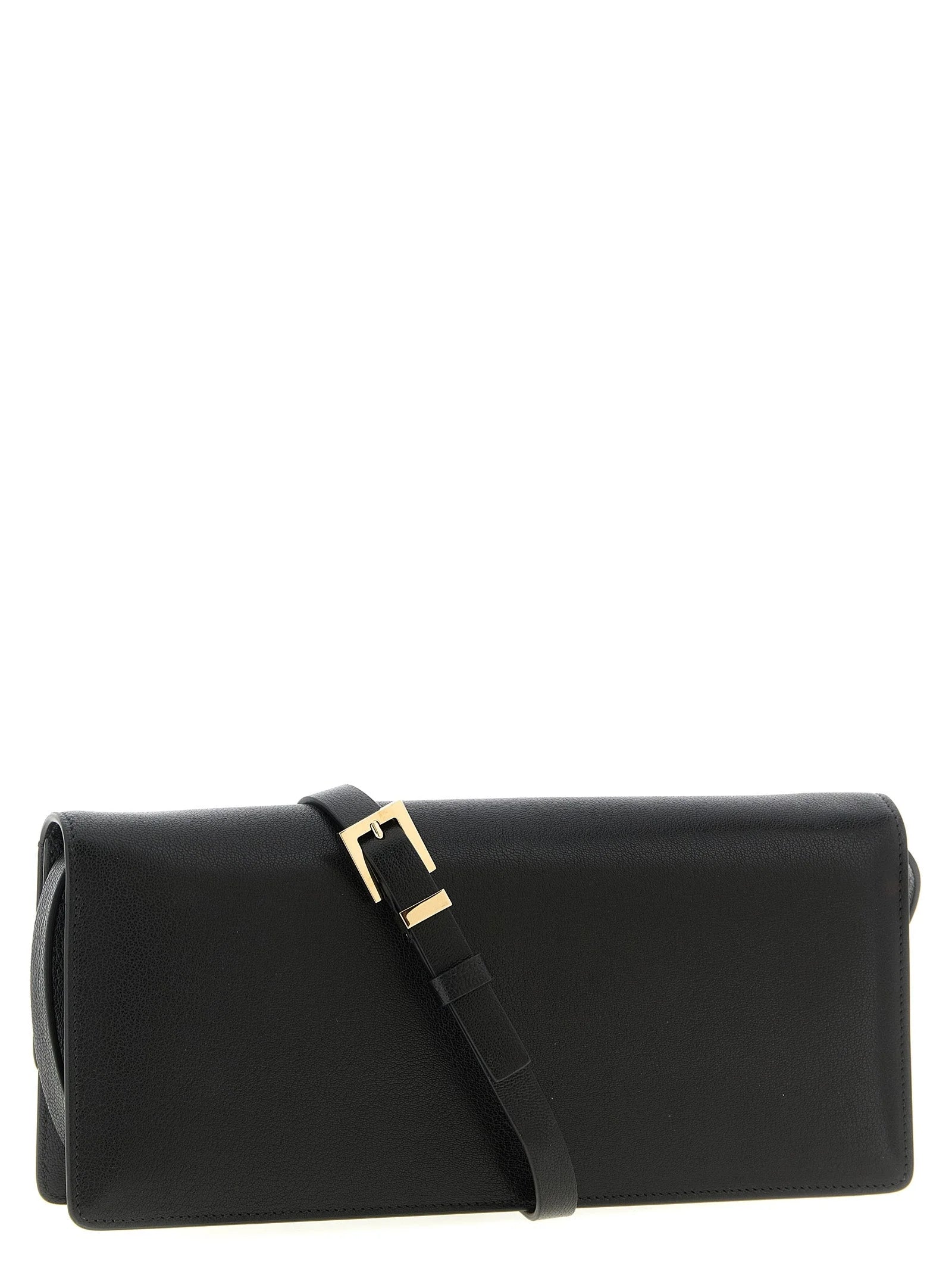 Tom Ford Black Goatskin Shoulder Bag