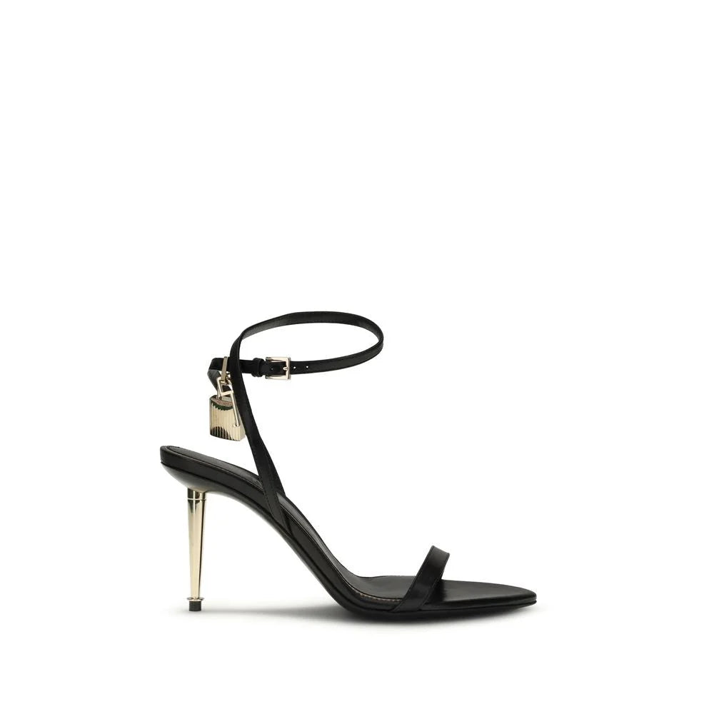Tom Ford Black Goatskin Stiletto Heel Sandals - EU36/US6