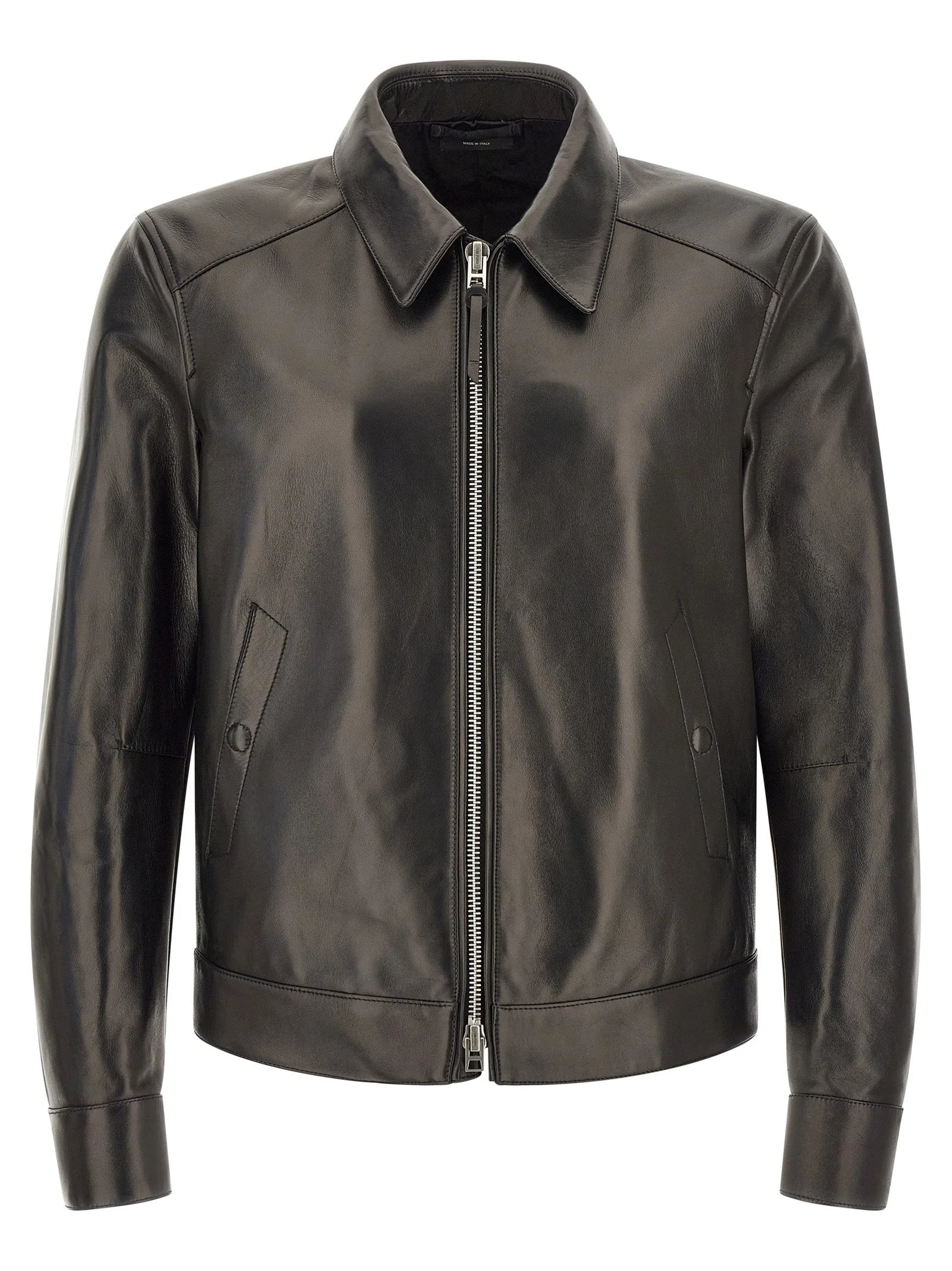 Tom Ford Black Lamb Leather Leather Jacket