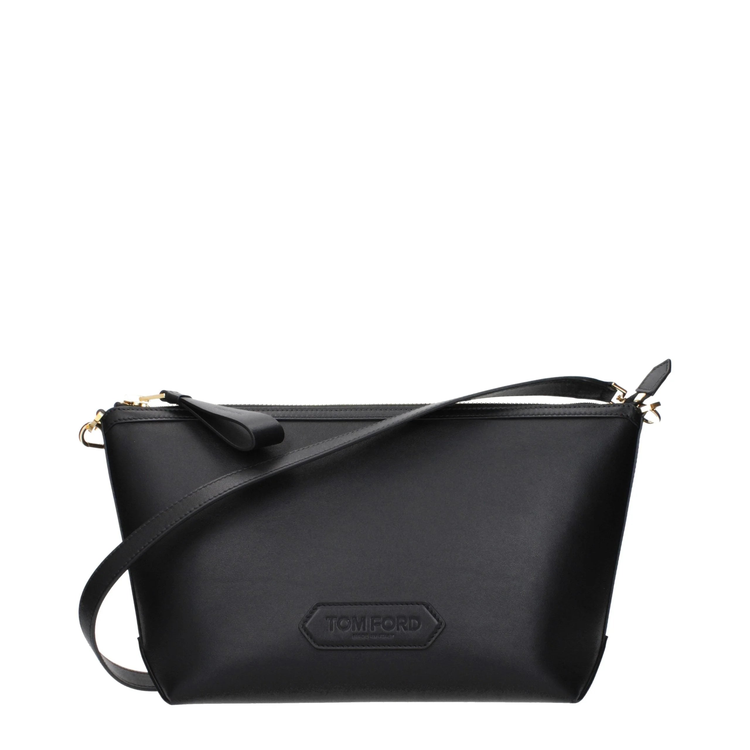 Tom Ford Black Leather Crossbody Bag