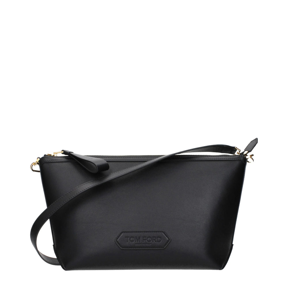 Tom Ford Black Leather Crossbody Bag