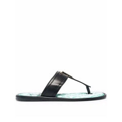 Tom Ford Black Leather Flat Sandals - EU44/US11