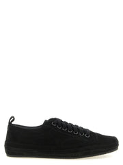 Tom Ford Black Leather Low Top Sneakers