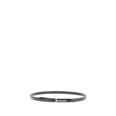 Tom Ford Black Leather Thin Belt - 85 cm / 34 Inches