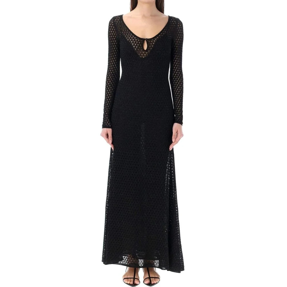 Tom Ford Black Metallic Fibre Casual Dress - S