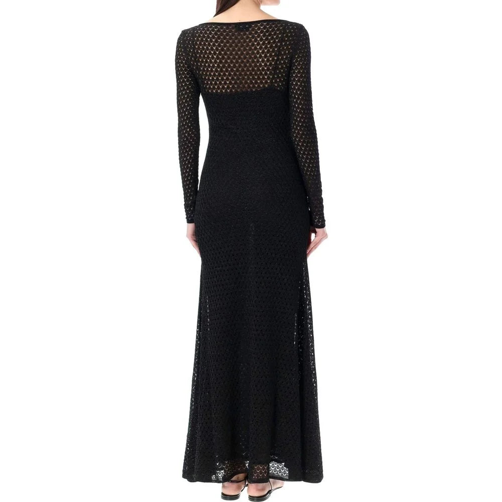 Tom Ford Black Metallic Fibre Casual Dress - S