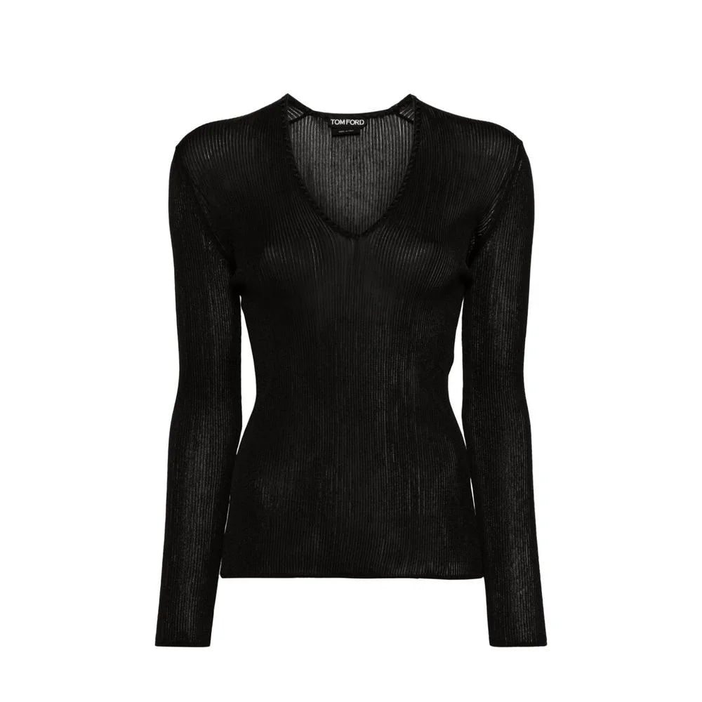 Tom Ford Black Polyamide Tank Tops - M