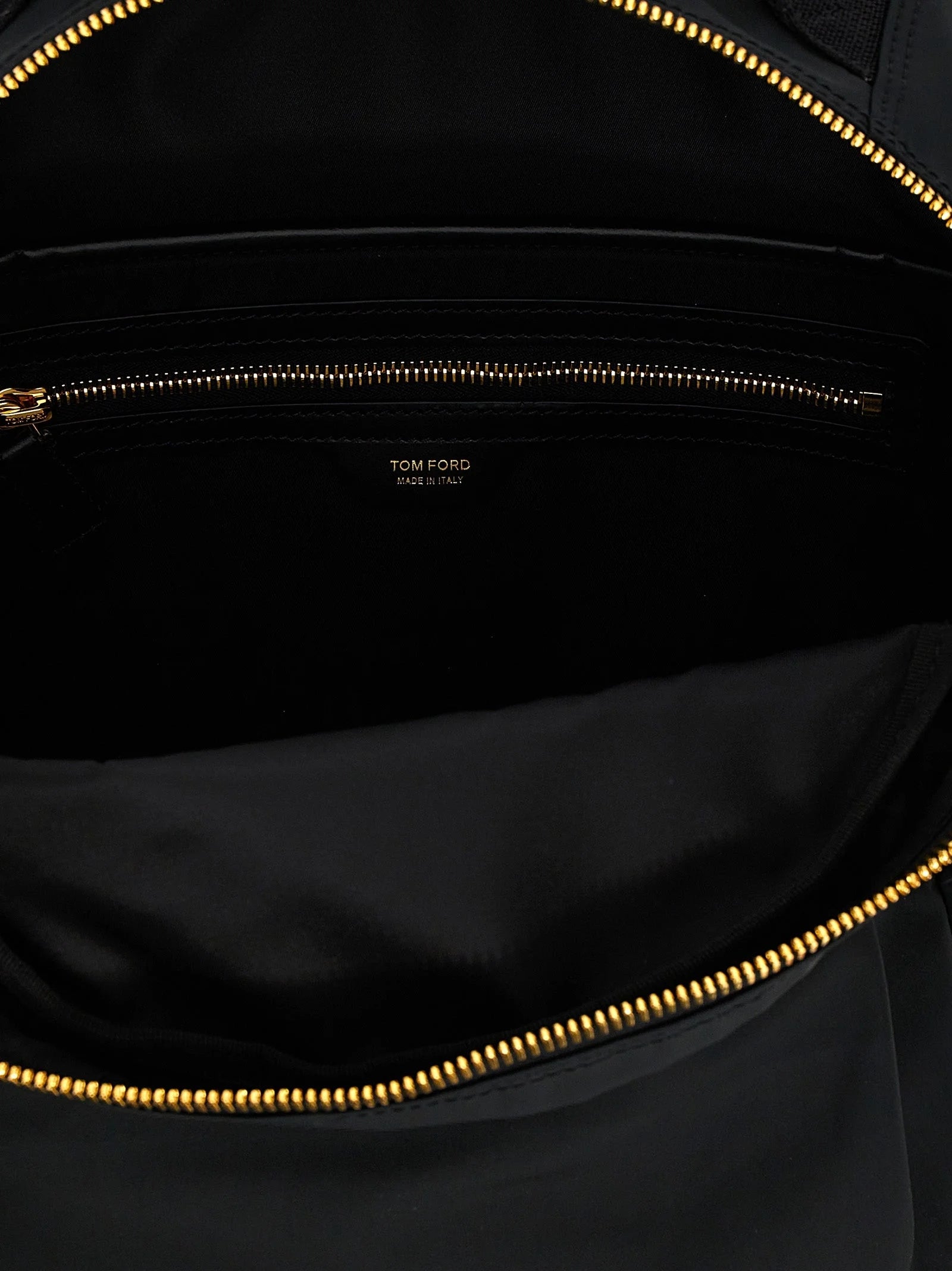 Tom Ford Black Polyester Backpack