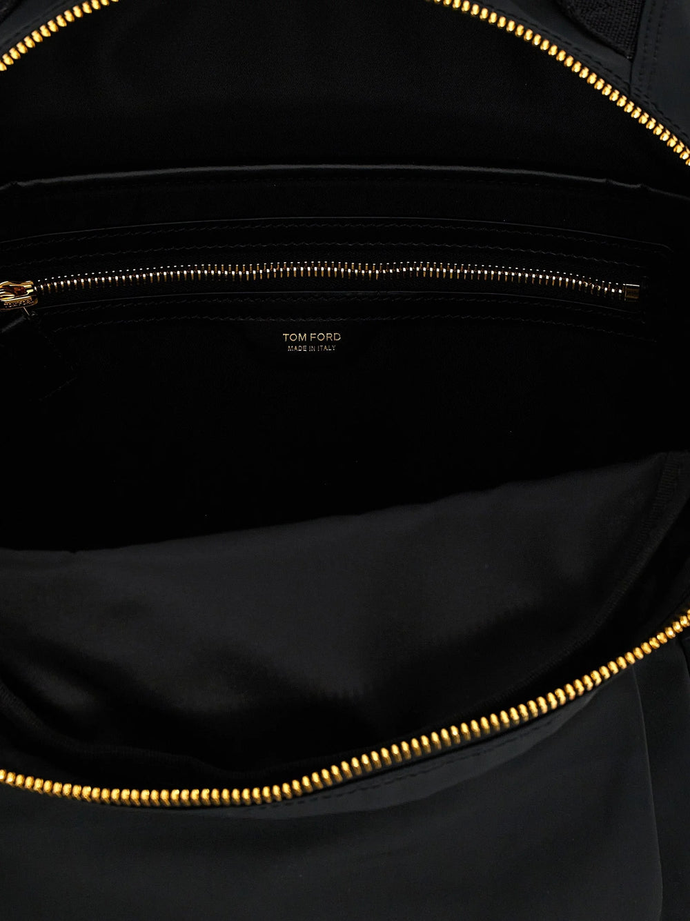 Tom Ford Black Polyester Backpack