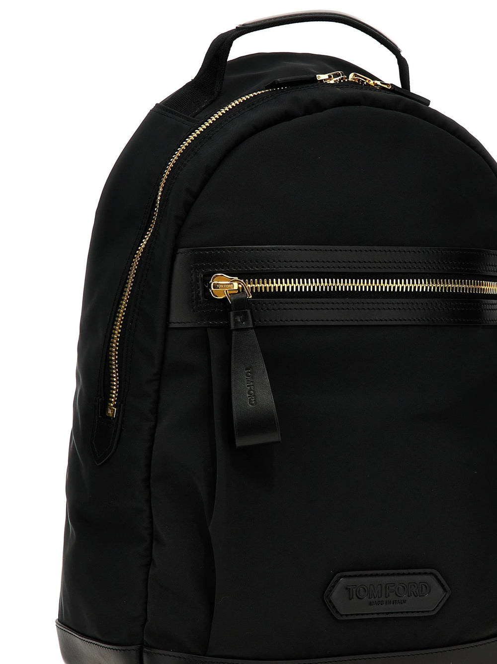Tom Ford Black Polyester Backpack
