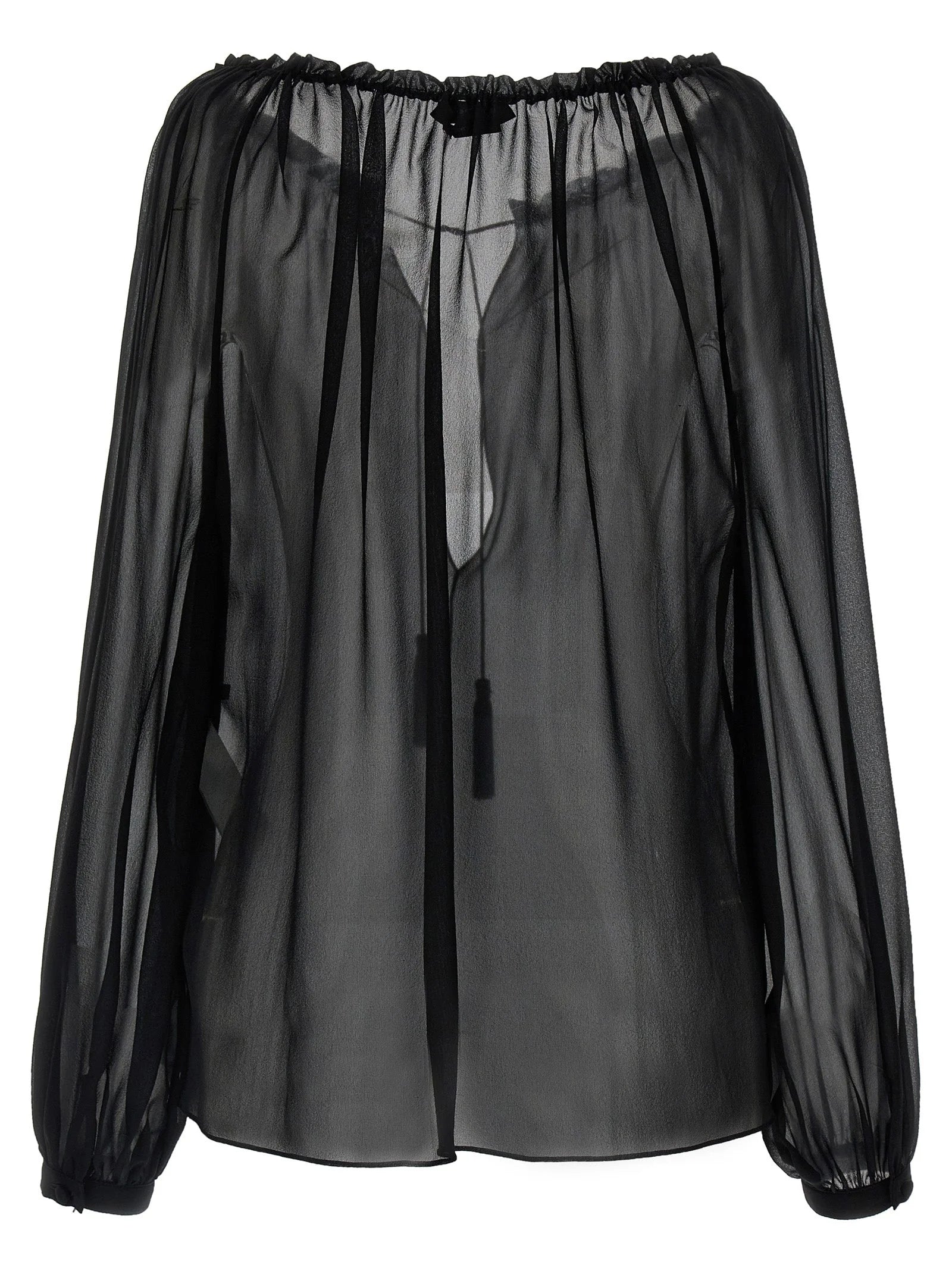 Tom Ford Black Silk Blouse - IT36 | S