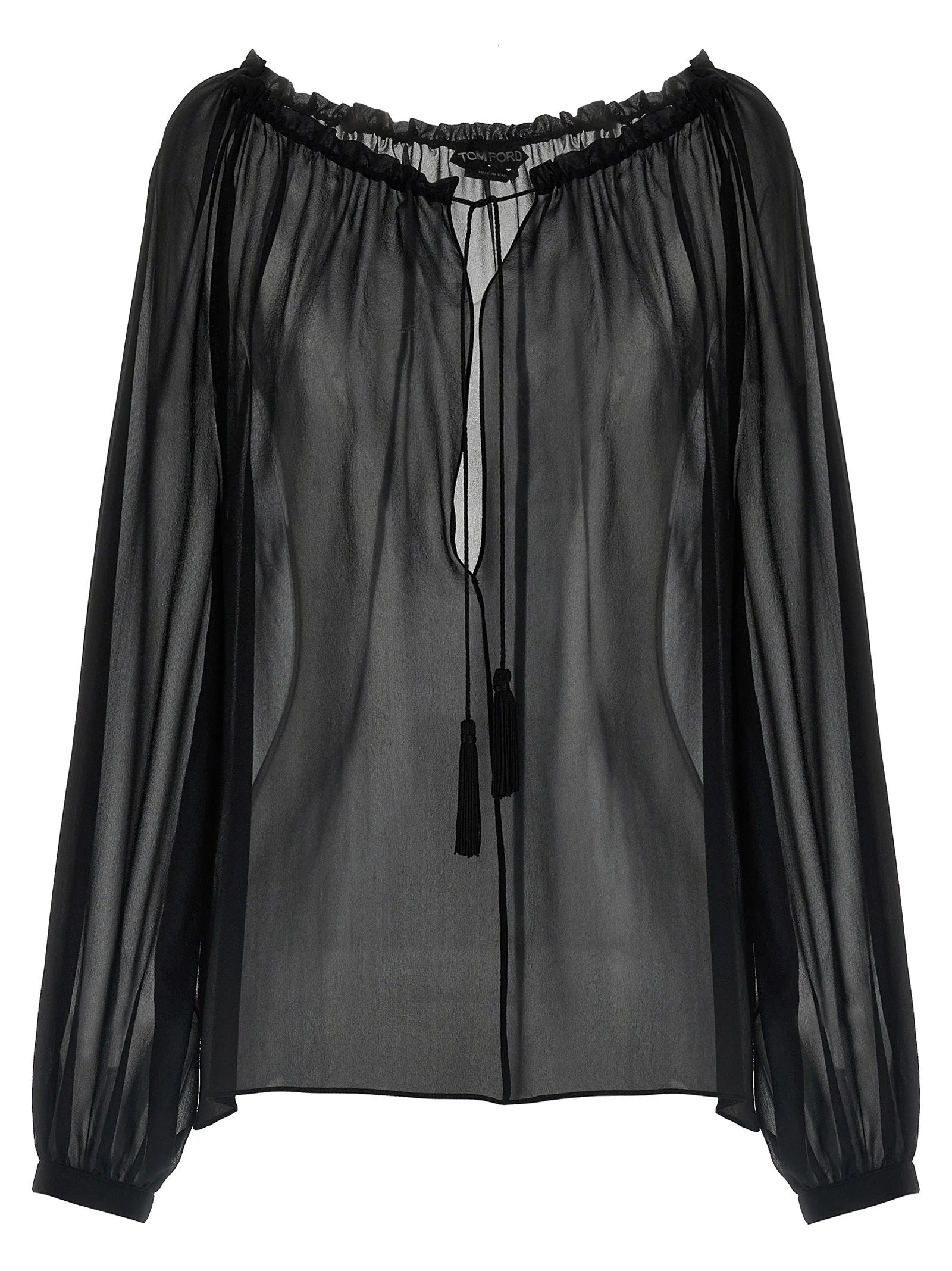 Tom Ford Black Silk Blouse - IT36 | S