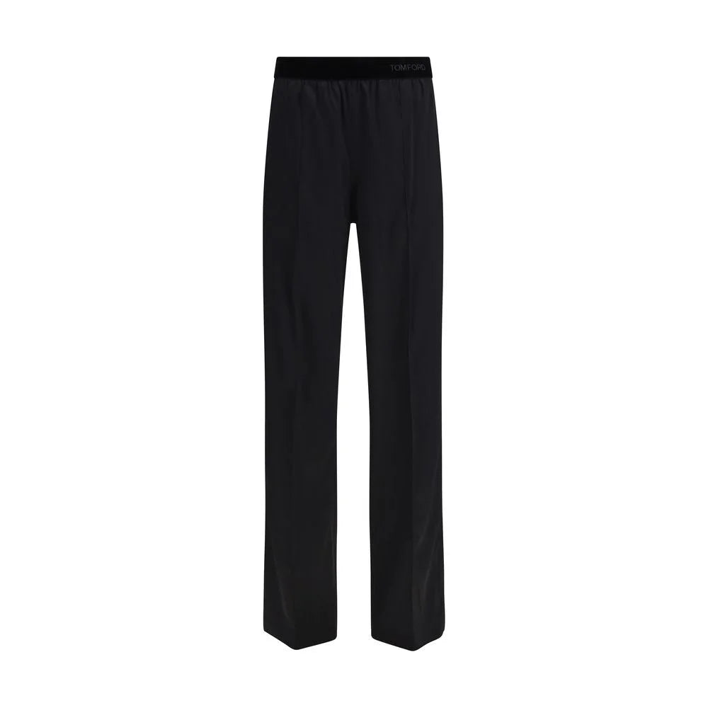 Tom Ford Black Silk Casual Pants - S