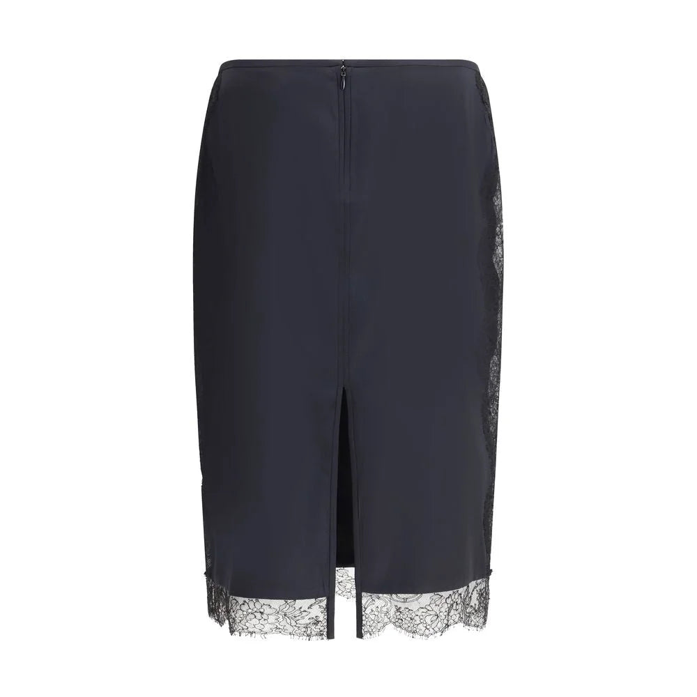 Tom Ford Black Silk Midi Skirt - IT42 | L