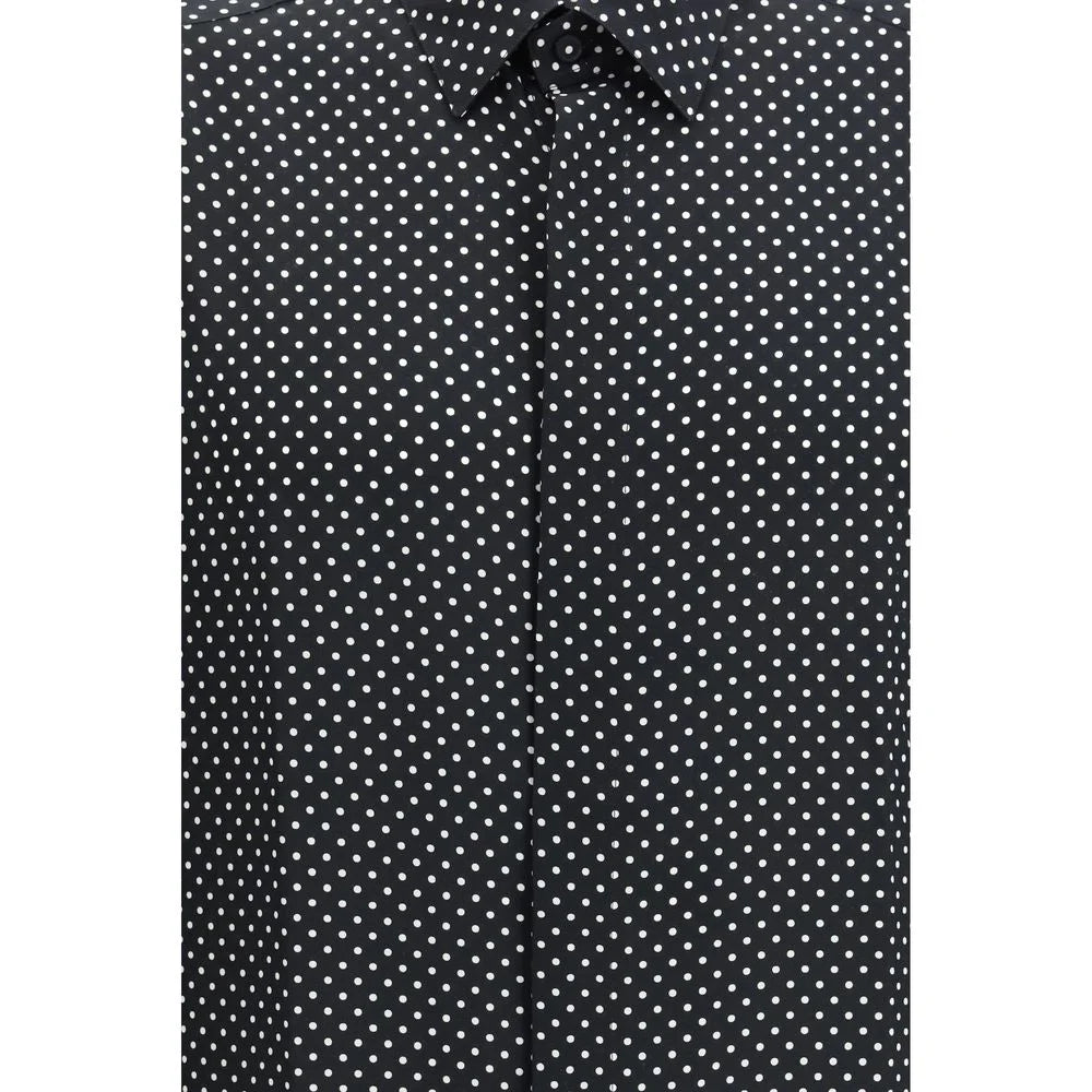 Tom Ford Black Silk Pattern Shirt