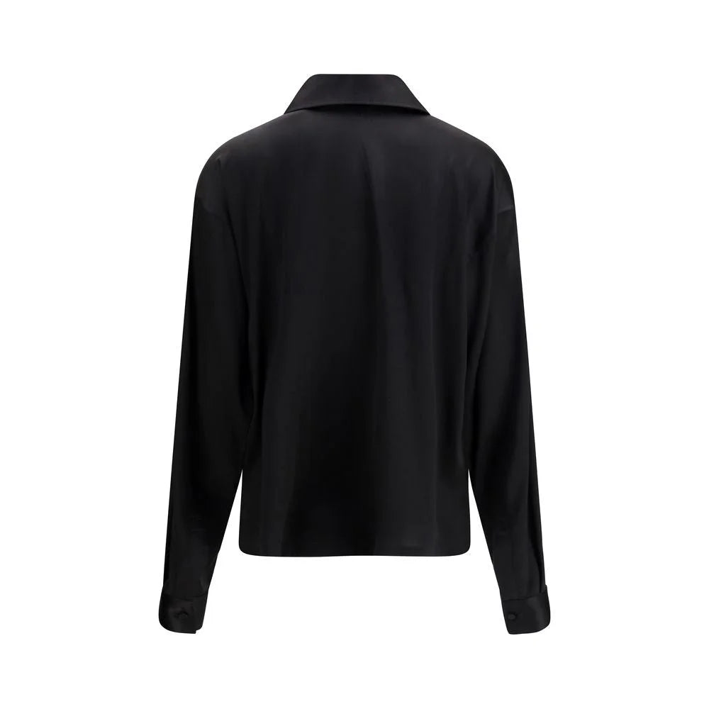 Tom Ford Black Silk Polo Shirt - IT38 | S