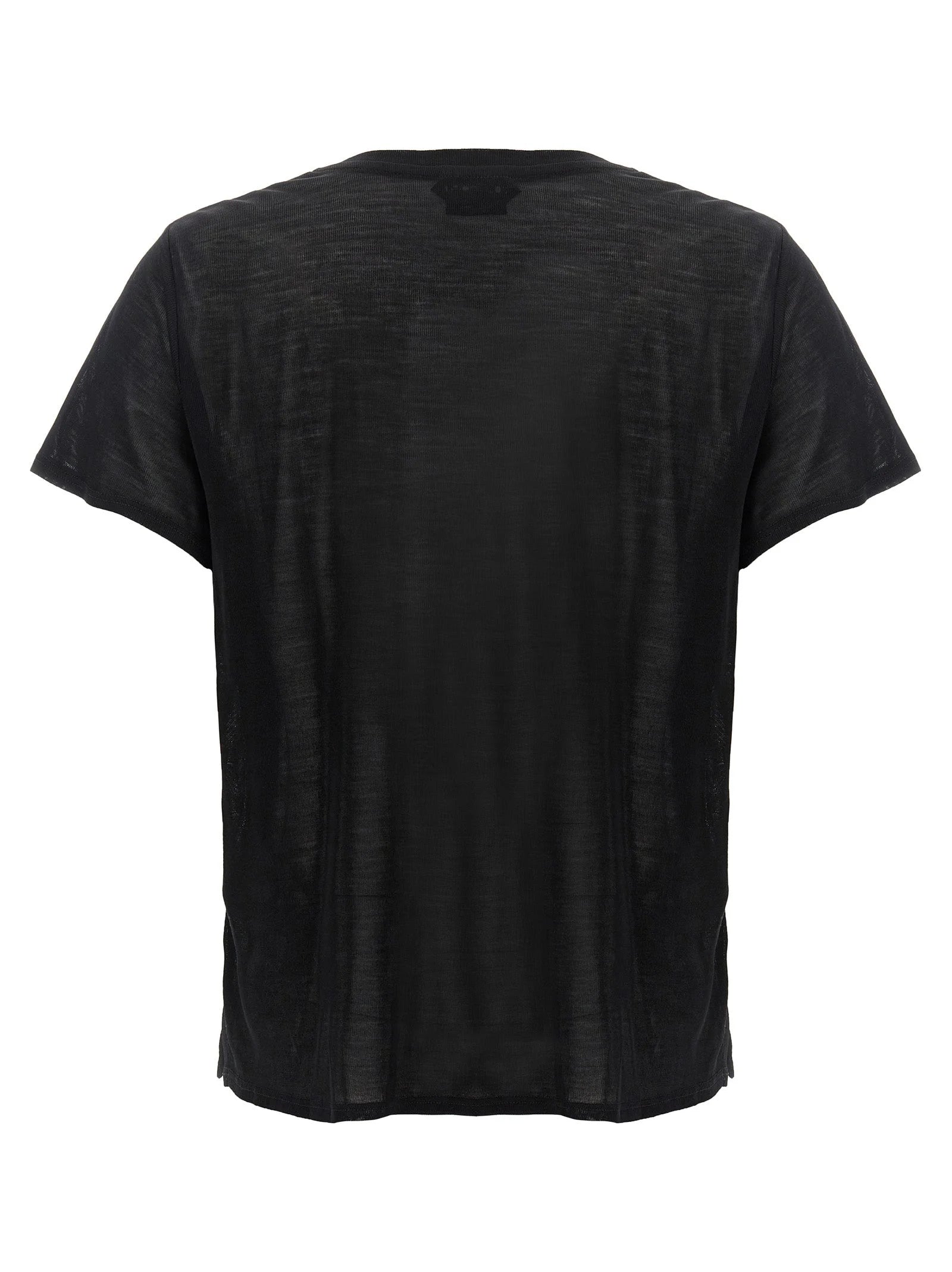 Tom Ford Schwarzes Seiden-T-Shirt - IT46