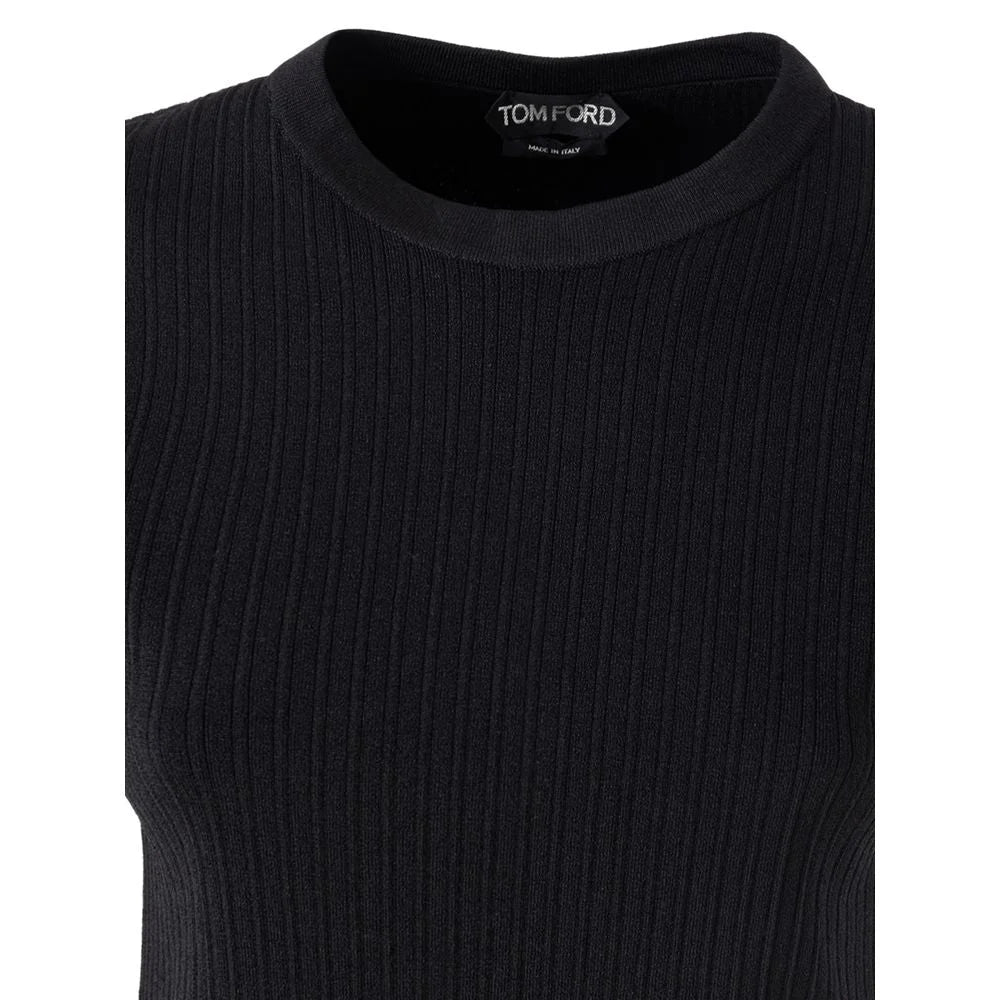 Tom Ford Black Silk T-Shirt - T-Shirts