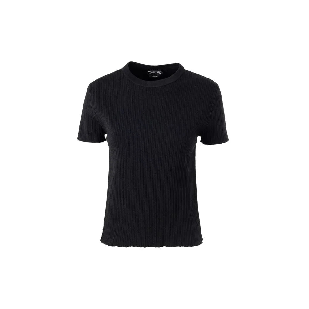 Tom Ford Black Silk T-Shirt - T-Shirts