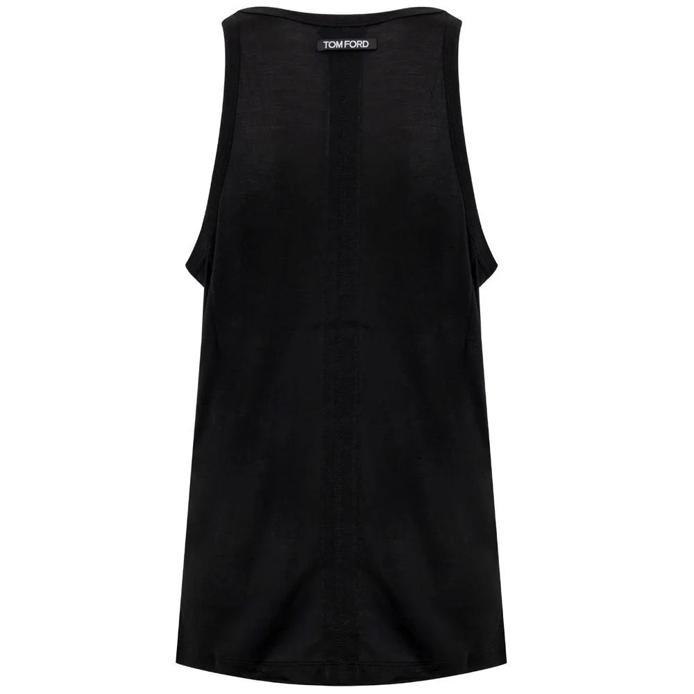 Tom Ford Black Silk Tank Top - 36 - Tank Tops