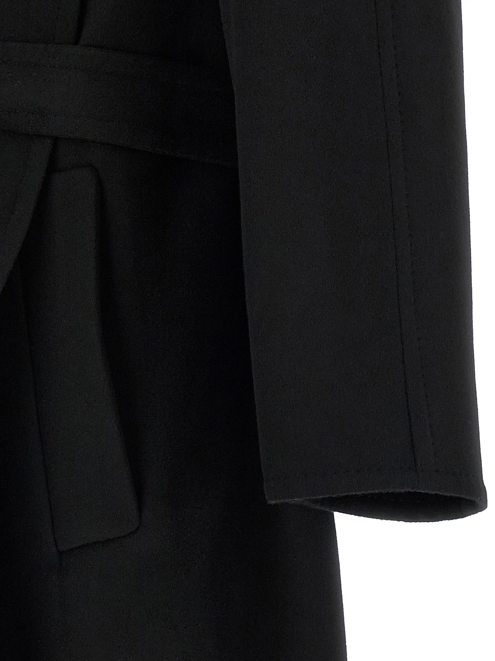 Tom Ford Black Virgin Wool Coat - 48 | M