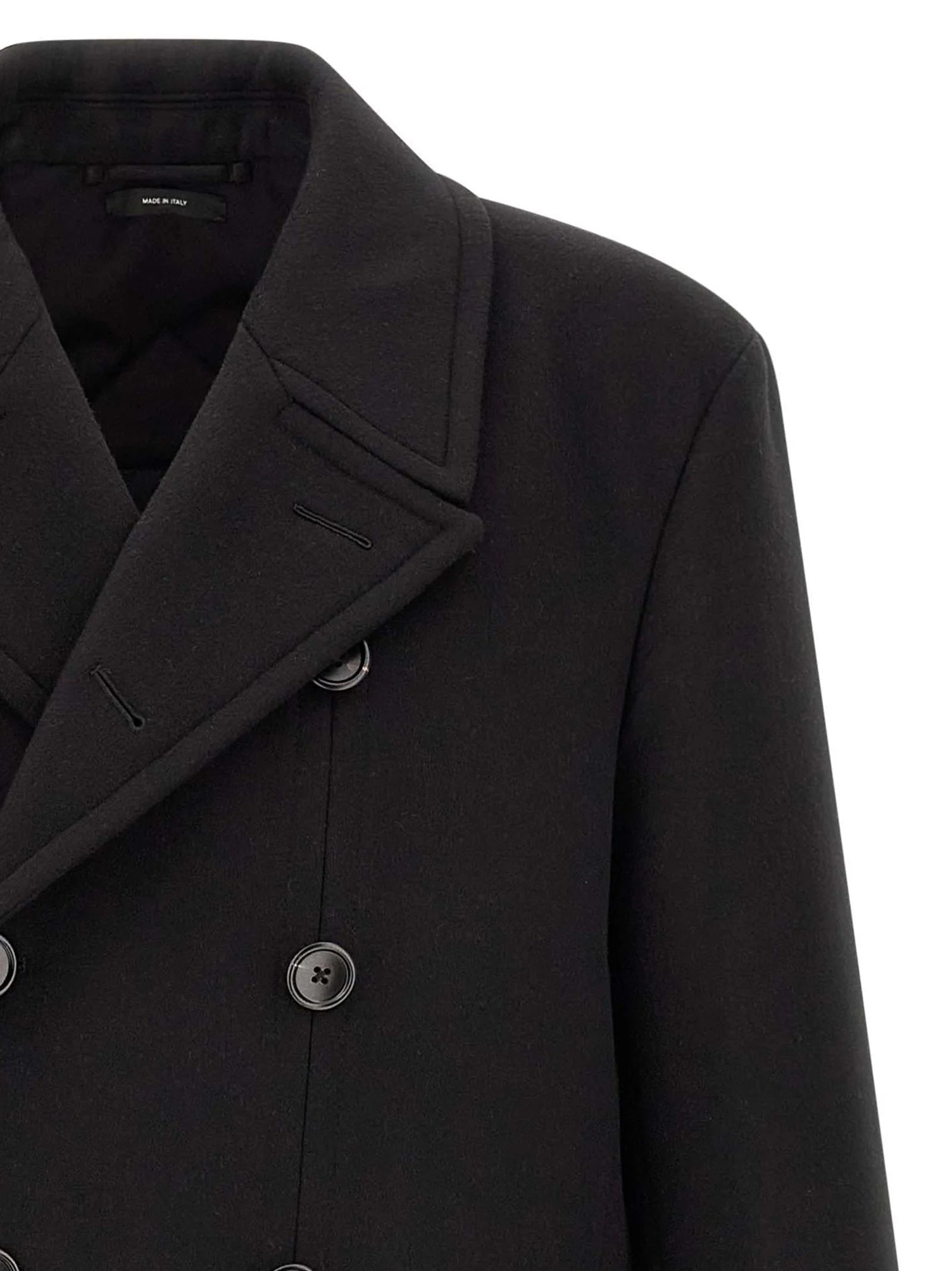 Tom Ford Black Virgin Wool Coat - IT50 | L