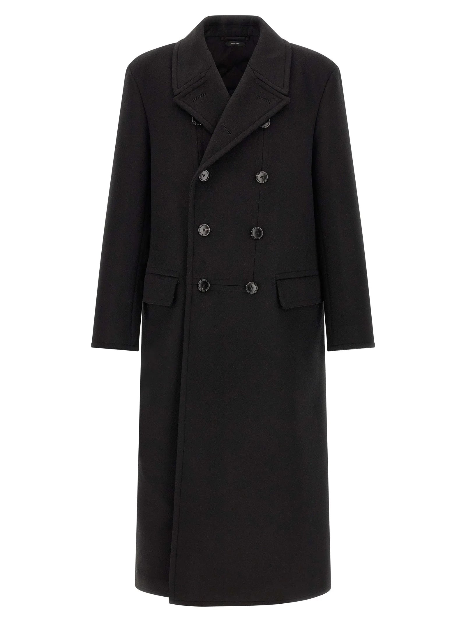 Tom Ford Black Virgin Wool Coat - IT50 | L