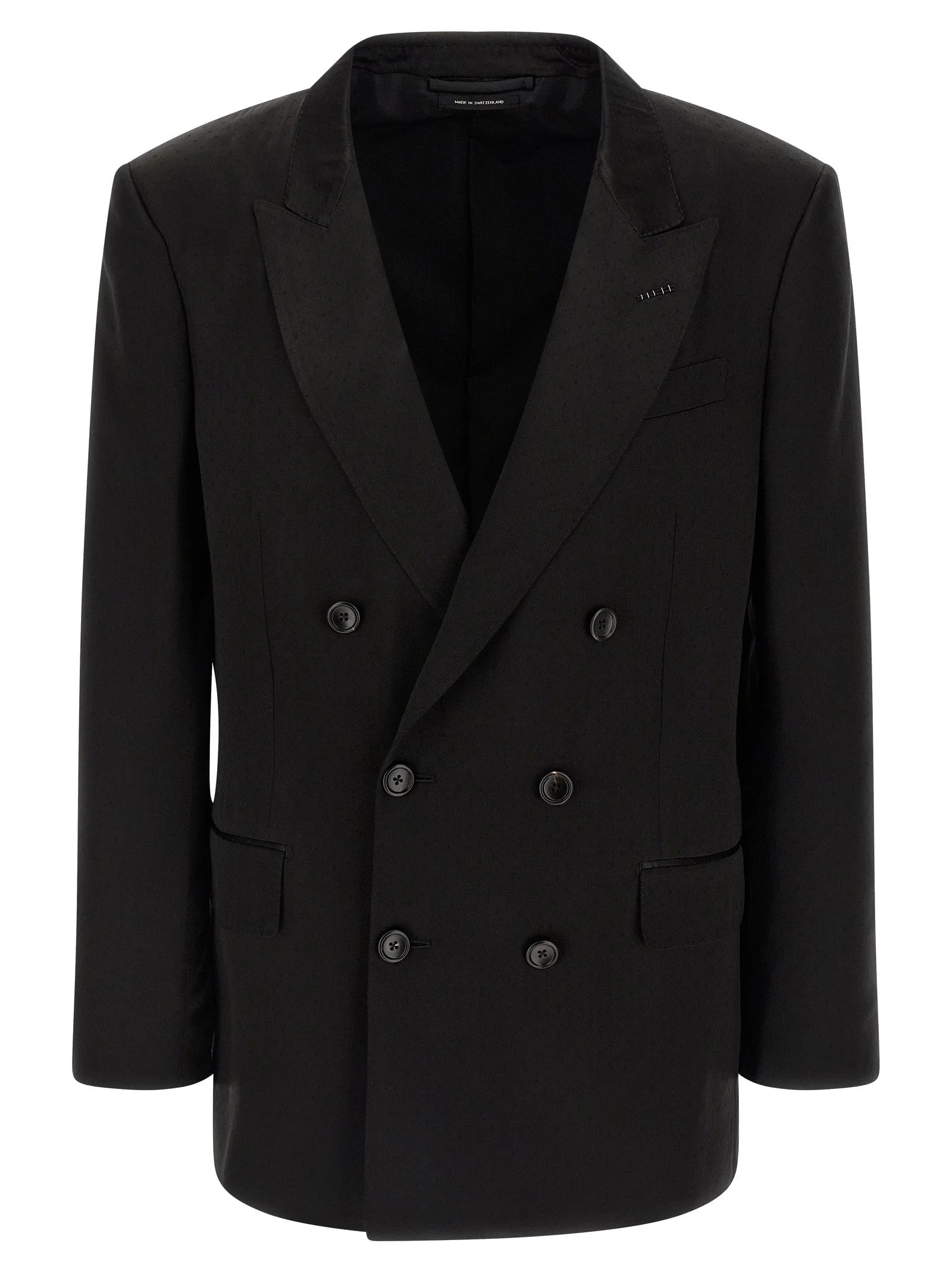 Tom Ford Black Viscose Blazer - XXL