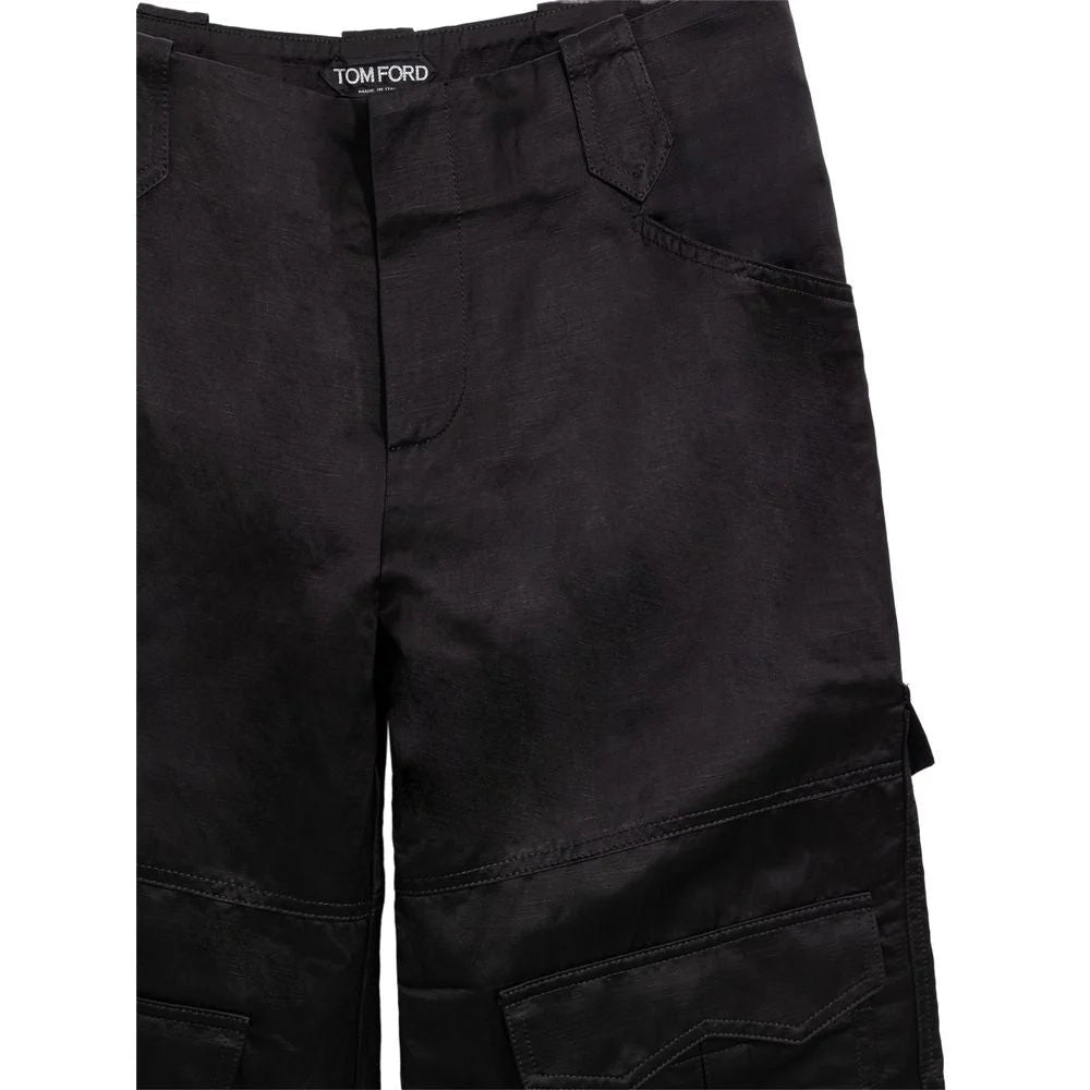 Tom Ford Black Viscose Cargo Pant - IT38|XS - Cargo Pants