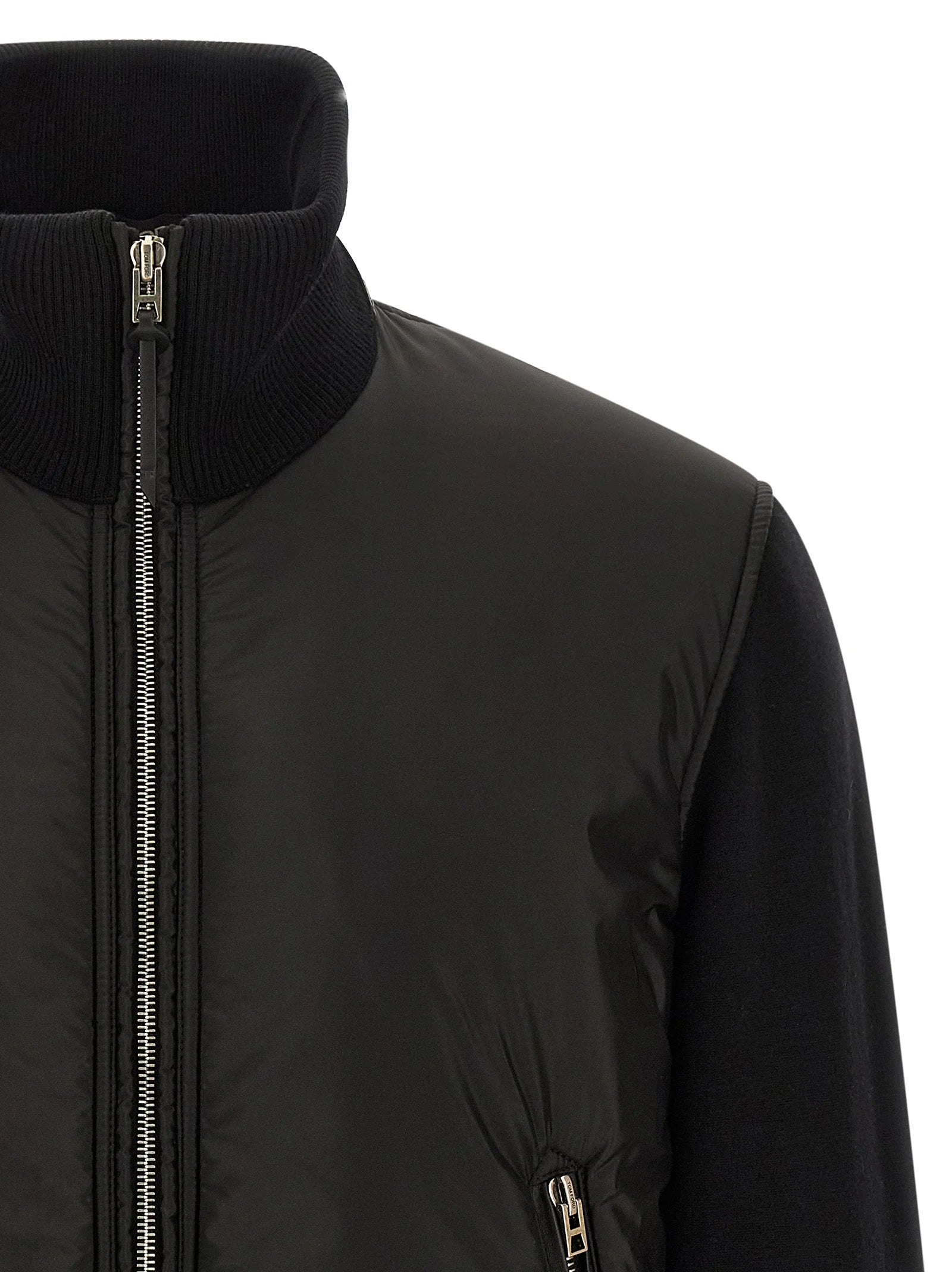Tom Ford Black Wool Bomber