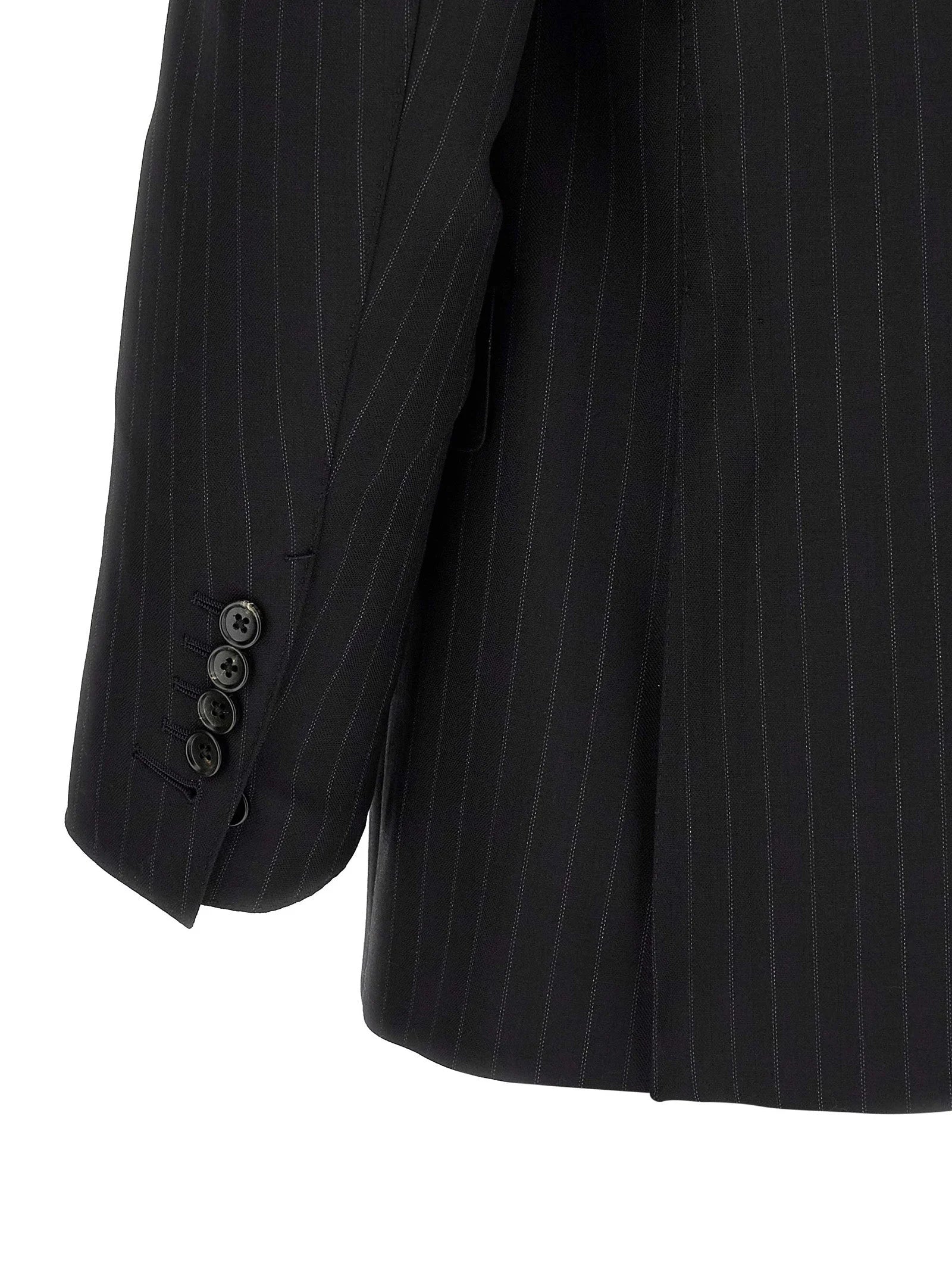 Tom Ford Black Wool Two-Piece Suit