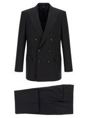 Tom Ford Black Wool Two-Piece Suit