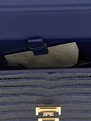 Tom Ford Blue Calfskin Clutch Bag