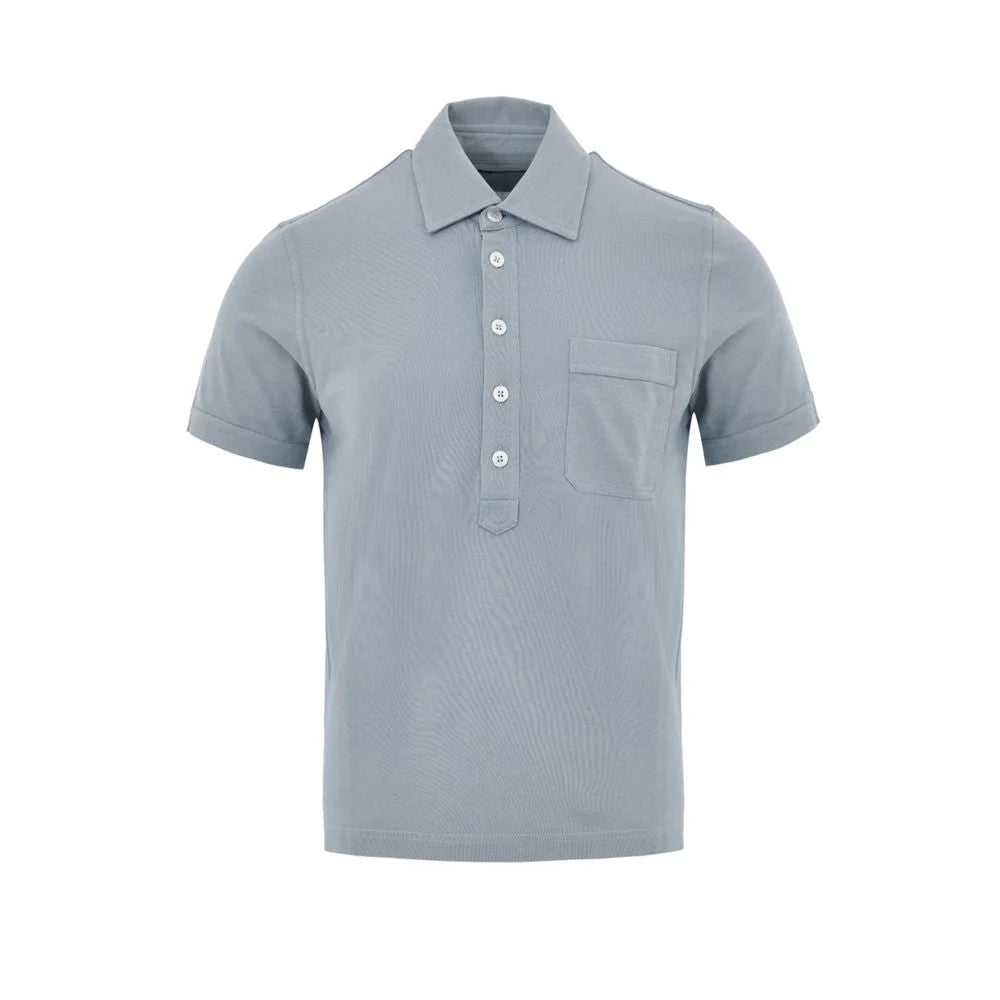 Tom Ford Blue Cotton Polo Shirt - IT48 | M