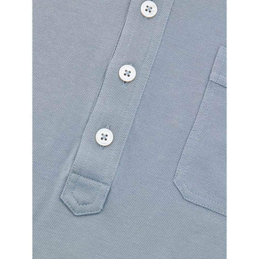 Tom Ford Blue Cotton Polo Shirt - IT48 | M