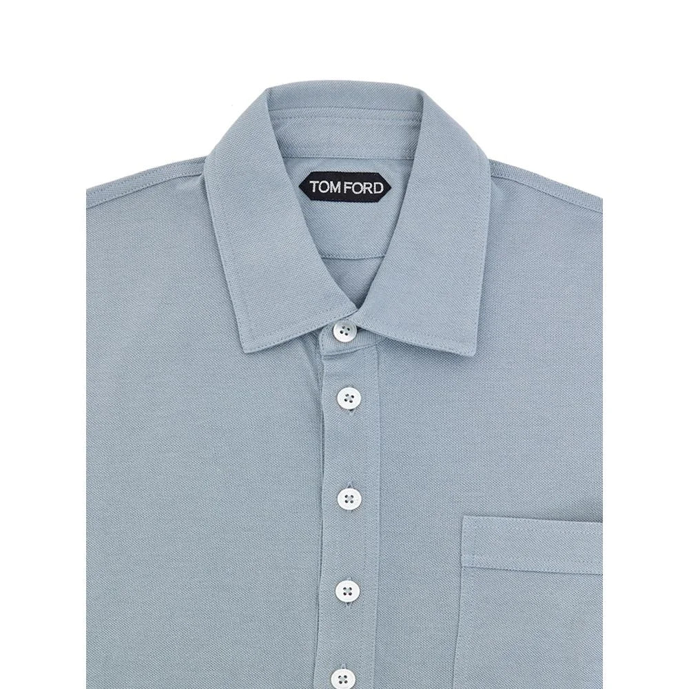 Tom Ford Blue Cotton Polo Shirt - IT48 | M