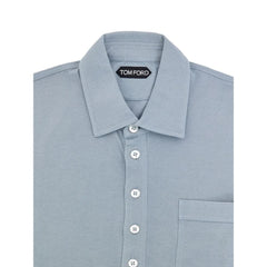 Tom Ford Blue Cotton Polo Shirt - IT48 | M