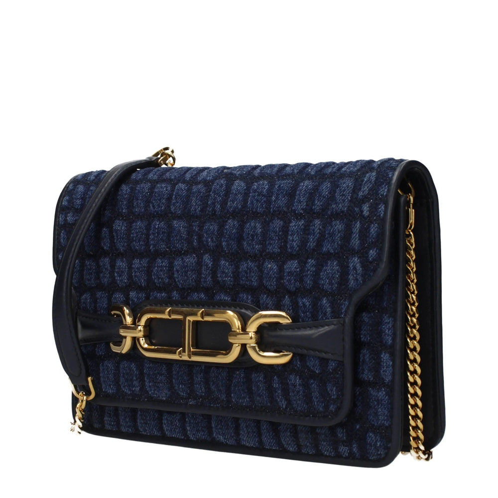 Tom Ford Blue Fabric Clutch Bag