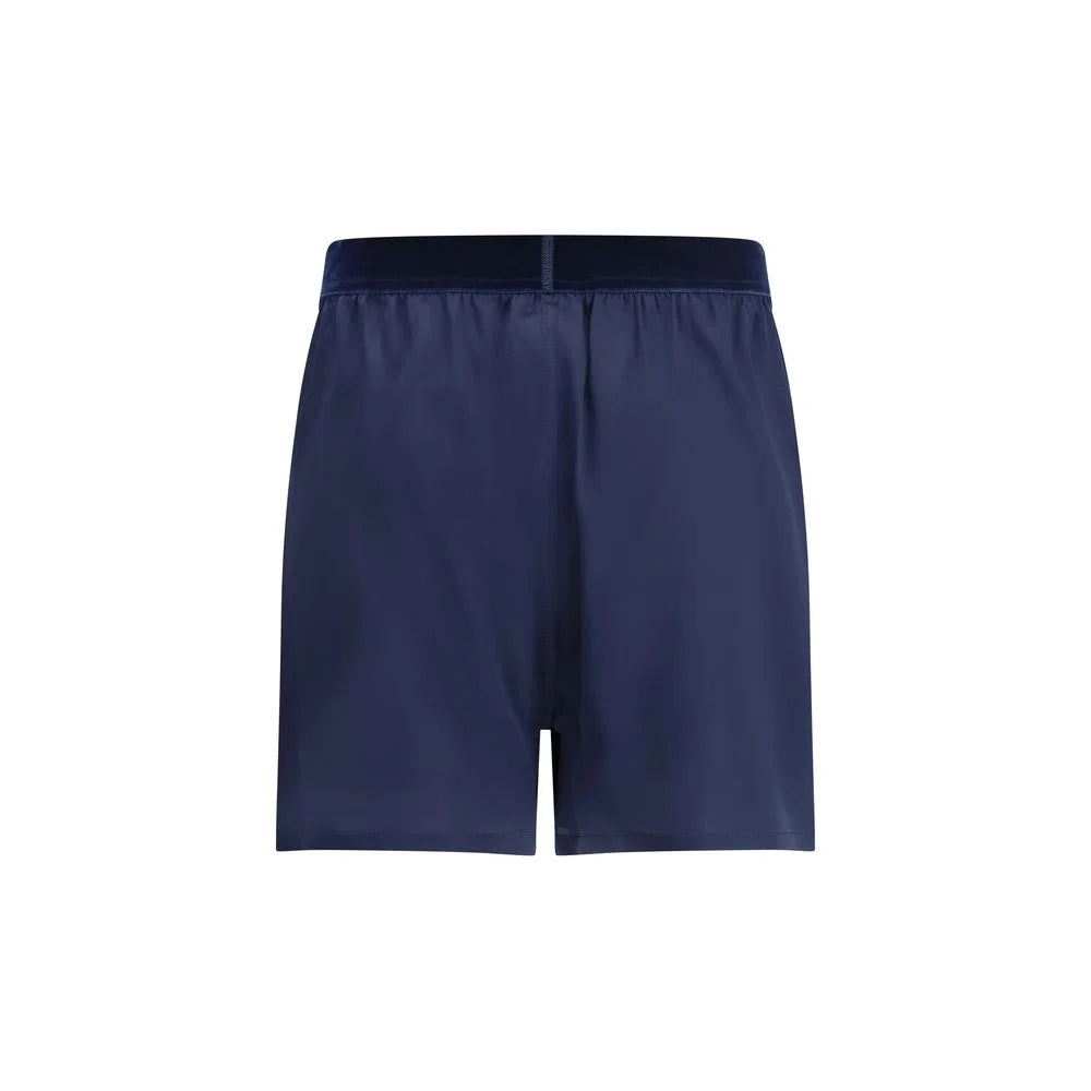 Tom Ford Blue Silk Bermuda Shorts - S