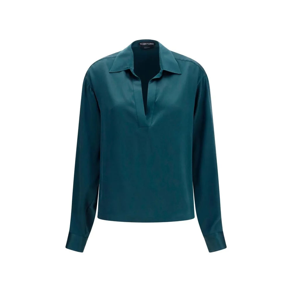 Tom Ford Blue Silk Shirt - IT38 | S