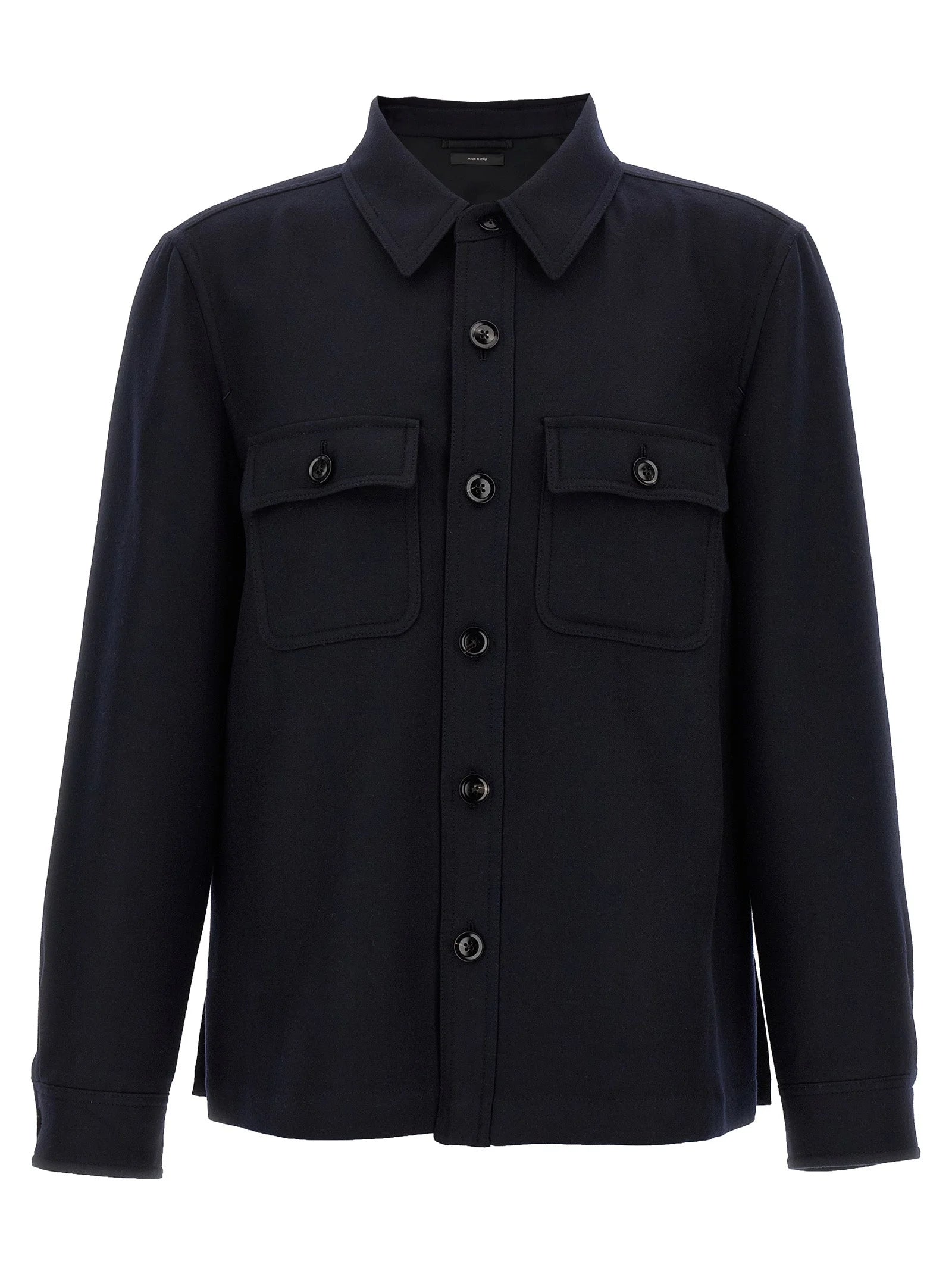 Tom Ford Blue Wool Blouse